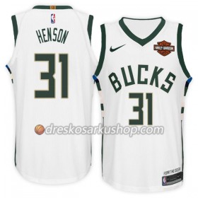 Muški NBA Dres Milwaukee Bucks John Henson 31 Nike 2017-18 Bijela Swingman